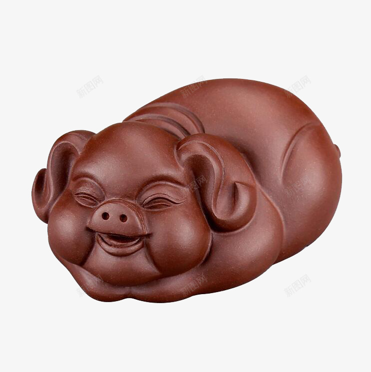 紫砂茶宠灵气猪png免抠素材_新图网 https://ixintu.com 产品实物 免费png图片 精品 茶玩 茶道