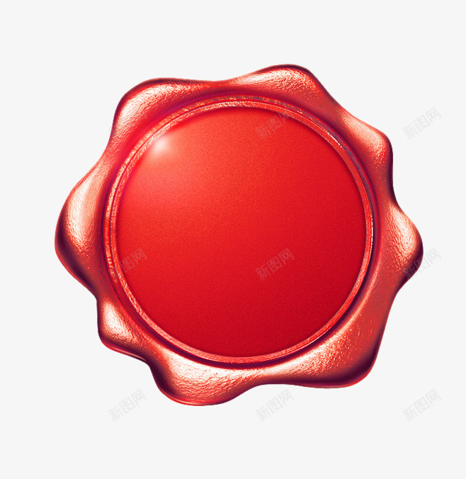 红色蜡封图标png_新图网 https://ixintu.com 印章 图标 火漆 红色 红色图标 蜡烛 装饰素材 邮戳