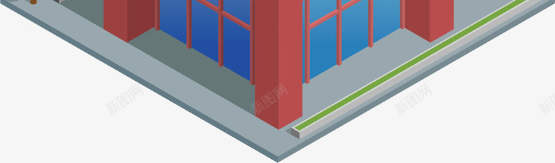 城市高楼png免抠素材_新图网 https://ixintu.com 卡通 城市 科技楼 科技楼房 科技楼梯 高楼