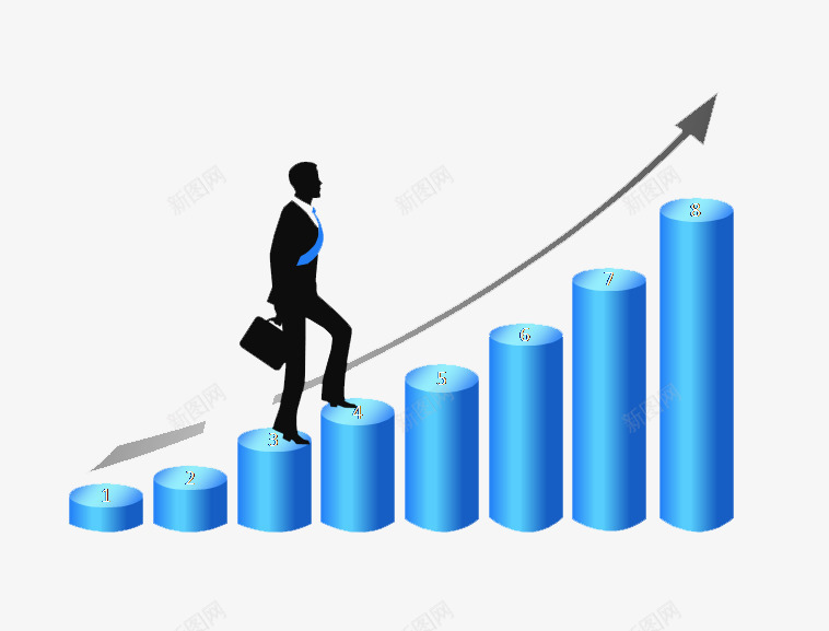 上升ppt模板png免抠素材_新图网 https://ixintu.com PPT 上升线 几何形状 商务讲解 爬阶梯 箭头涨价 结束标语 阶梯线