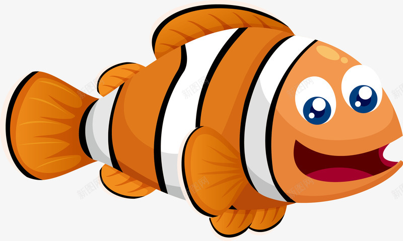 卡通金鱼png免抠素材_新图网 https://ixintu.com nbsp 卡通 可爱 河豚鱼 海洋 海洋生物 海豚 海豚鱼 矢量动物 跳跃 鱼