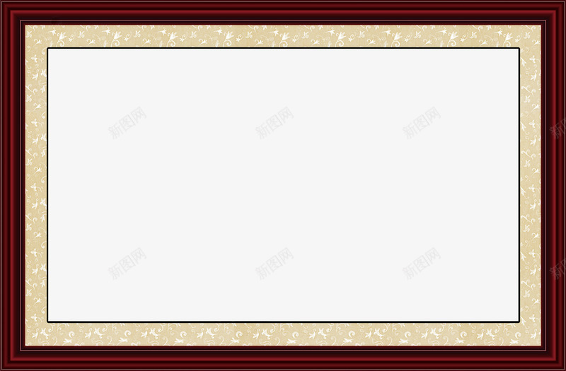 木质边框png免抠素材_新图网 https://ixintu.com 书画 书画框 书画框框 卡通 木质 禁书画框 证书画框