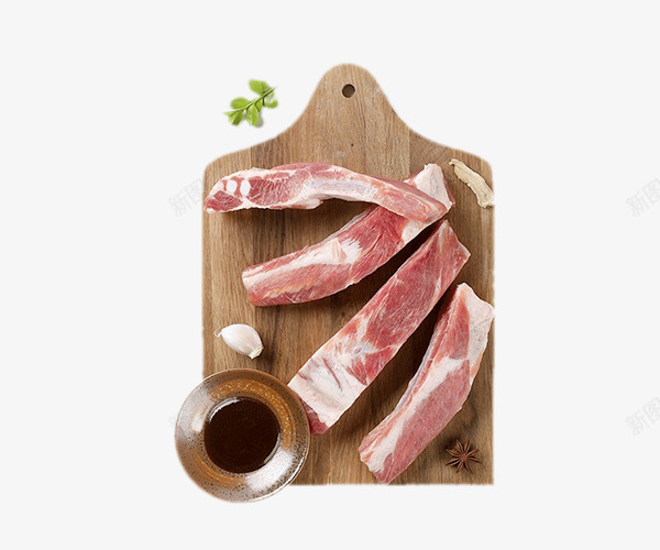 菜板上的食材五花肉png免抠素材_新图网 https://ixintu.com 美食 菜板上的食材五花肉 食材 食物 餐饮 饭店