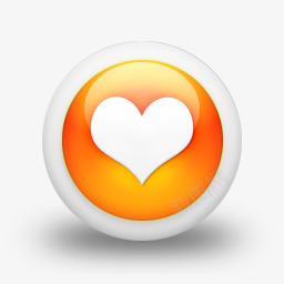 最喜欢的有光泽的橙色球体的社交png免抠素材_新图网 https://ixintu.com favorite 最喜欢的