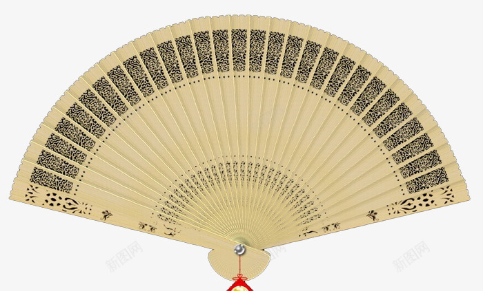 一把木扇子png免抠素材_新图网 https://ixintu.com 扇子 木扇 檀香扇 雕花扇