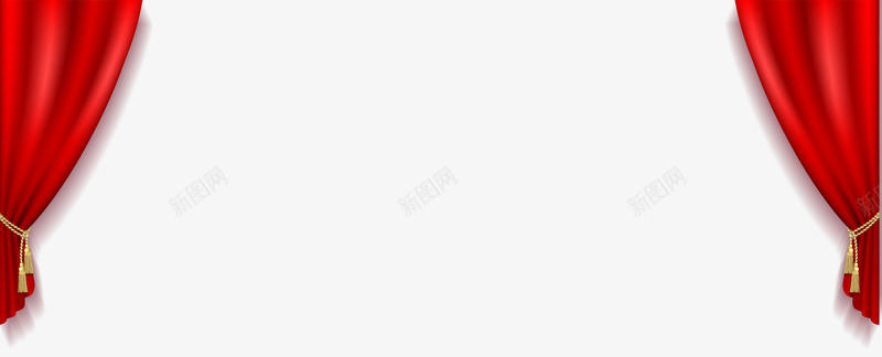 中国风舞台窗帘png免抠素材_新图网 https://ixintu.com 中国红 喜庆 年会 窗帘 舞台
