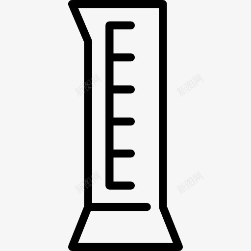 量筒图标png_新图网 https://ixintu.com 实验室 实验室插画 工具 科学实验室