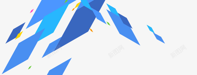 蓝色几何图形四边形菱形png免抠素材_新图网 https://ixintu.com 几何 四边形 图形 菱形 蓝色