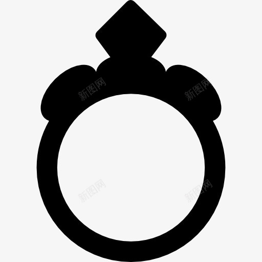 结婚戒指图标png_新图网 https://ixintu.com 新娘的订婚 时尚 珠宝 豪华 钻石