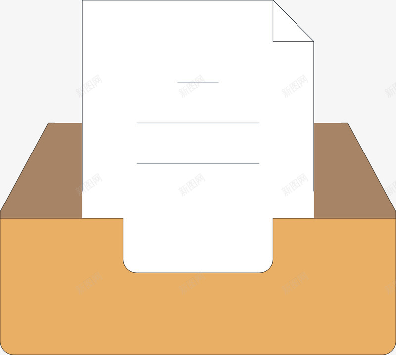 盒子里的文件png免抠素材_新图网 https://ixintu.com png图形 png装饰 手绘 文件 盒子 装饰