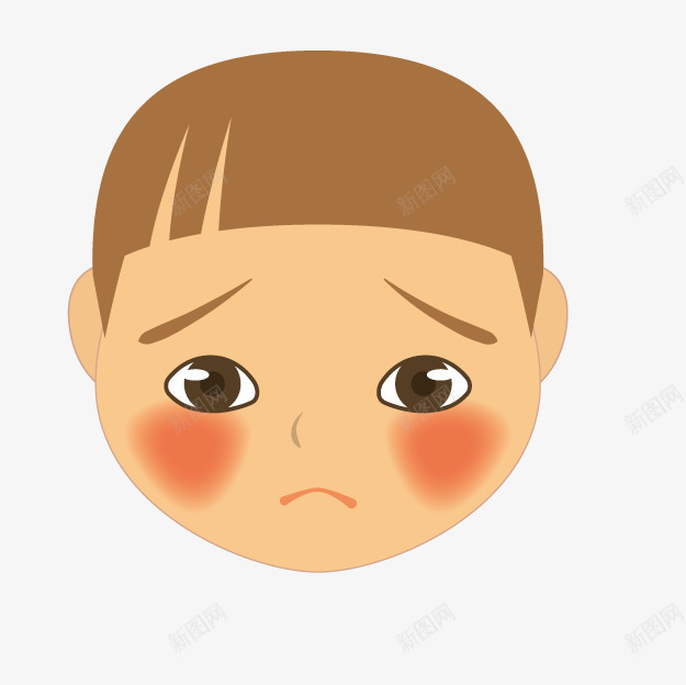 卡通脸部过敏png免抠素材_新图网 https://ixintu.com 医院图示 卡通过敏 皮肤表皮 皮肤问题 脸部图案 脸部过敏