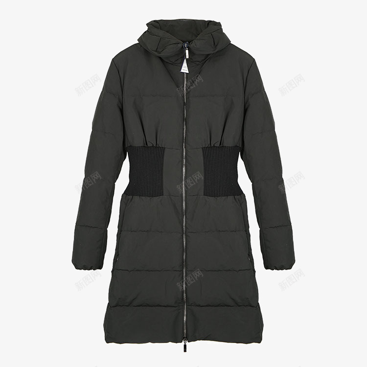 蒙克莱女士长款羽绒服png免抠素材_新图网 https://ixintu.com Moncler 女士棉衣 灰色 羽绒服 蒙克莱 长款