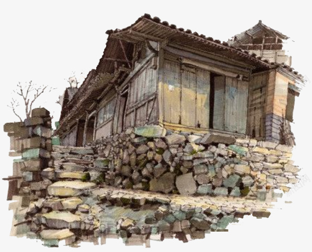 破旧房子手绘png免抠素材_新图网 https://ixintu.com 免扣 废旧房屋 房子 手绘 破房子 装饰