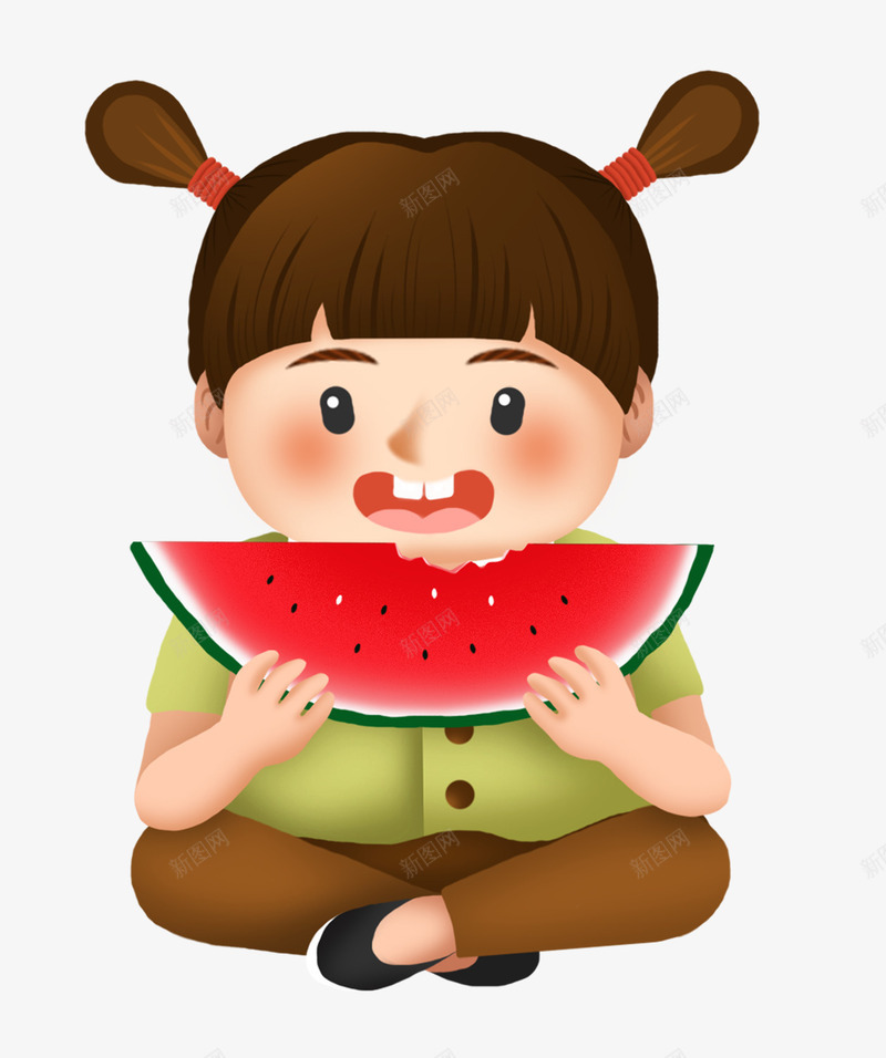 小清新夏季夏天吃西瓜的女孩psd免抠素材_新图网 https://ixintu.com 吃西瓜 夏天 夏季 女孩 小清新 小清新夏季夏天吃西瓜的女孩 水果 西瓜破