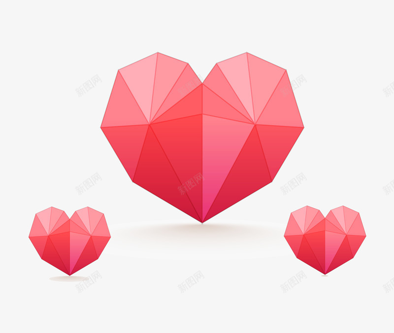 立体心形图标png_新图网 https://ixintu.com ai格式 icon 创意设计 图形 图标 图案 小心心 心心 浪漫 立体 立体心形