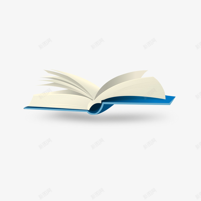 一本翻开的书矢量图eps免抠素材_新图网 https://ixintu.com 书本 矢量书 翻开的书 蓝色书 矢量图