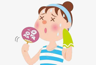 形容热卡通png免抠素材_新图网 https://ixintu.com 冰淇淋 夏日素材 大汗淋漓 手绘 汗如雨下 汗流浃背 满头大汗 炎炎夏日