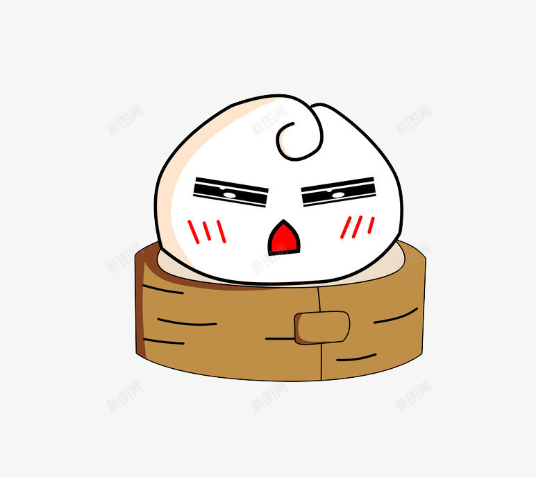 卡通包子表情png免抠素材_新图网 https://ixintu.com 中式早点 中式餐点 包子 卡通包子 早点 早餐 早餐图 早餐图案 美食 食物 食物图 食物摄影
