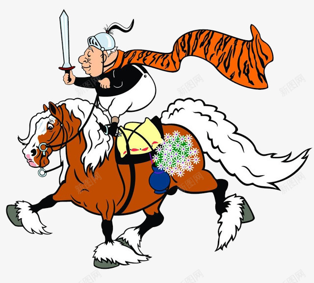 卡通手绘战马展开激烈的斗争的插png免抠素材_新图网 https://ixintu.com 剑 动物 卡通手绘 卡通手绘战马展开激烈的斗争的插图免费下载 头盔 奔跑的马 打仗 牵马 骑马