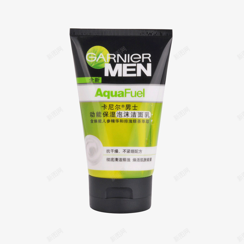 男士动能保湿泡沫洁面乳png免抠素材_新图网 https://ixintu.com 产品实物 化妆品 卡尼尔 泡沫洁面乳 美妆