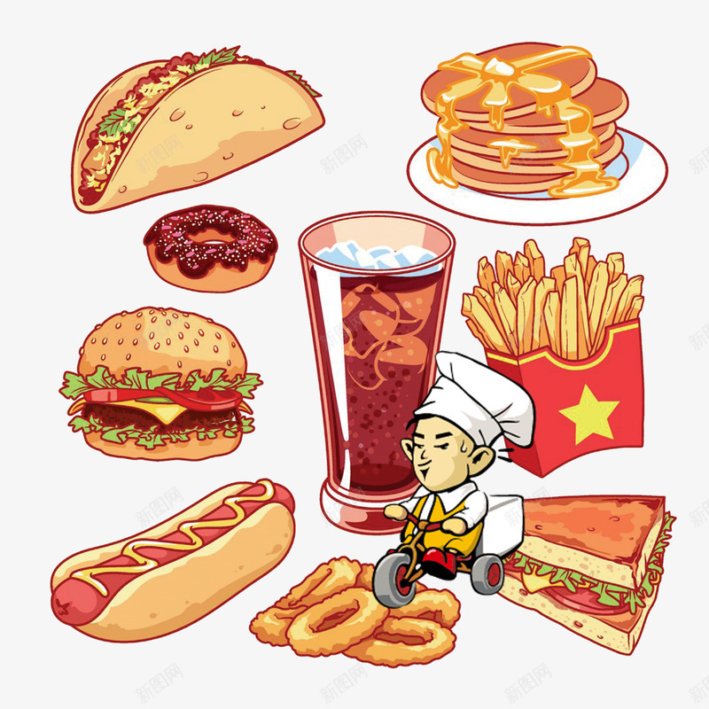 外卖送餐psd免抠素材_新图网 https://ixintu.com 外卖 快餐 送餐 食物
