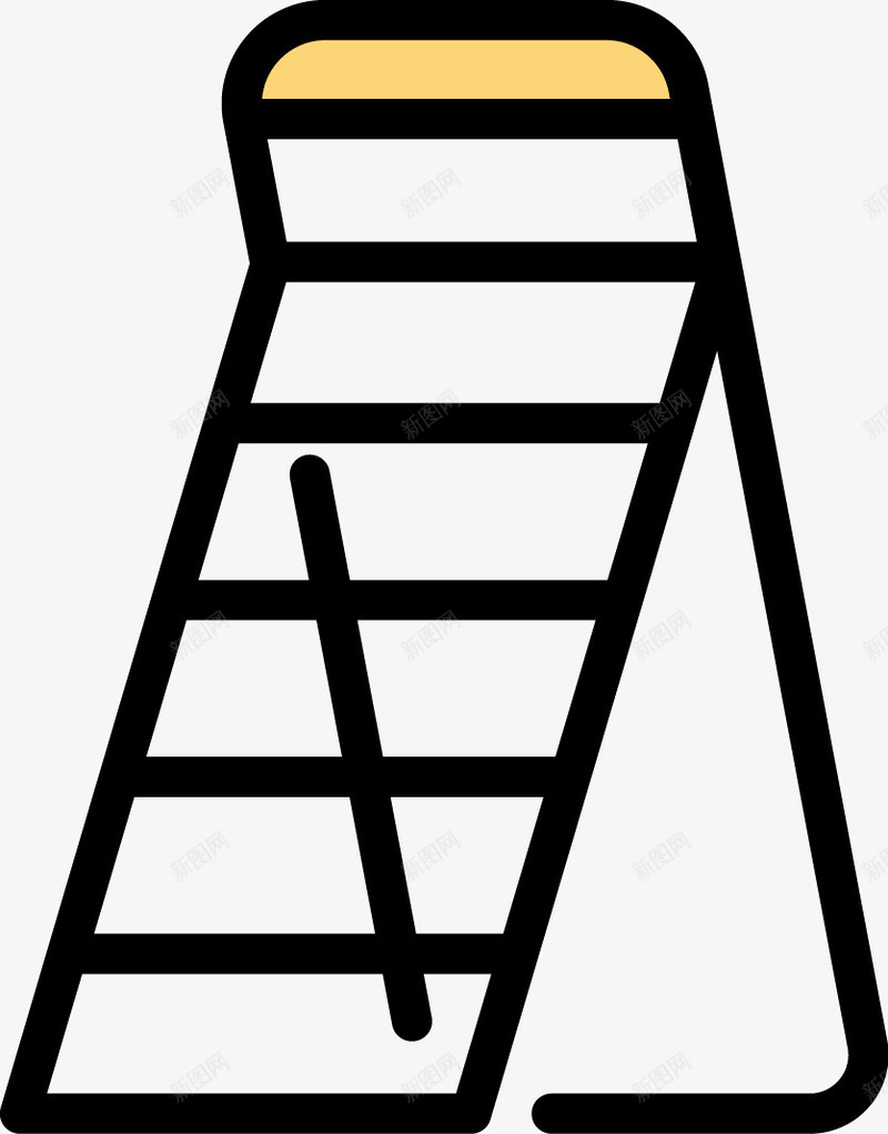 质量安全有保障的人字梯png免抠素材_新图网 https://ixintu.com 人字梯 可靠 安全 梯子 耐用