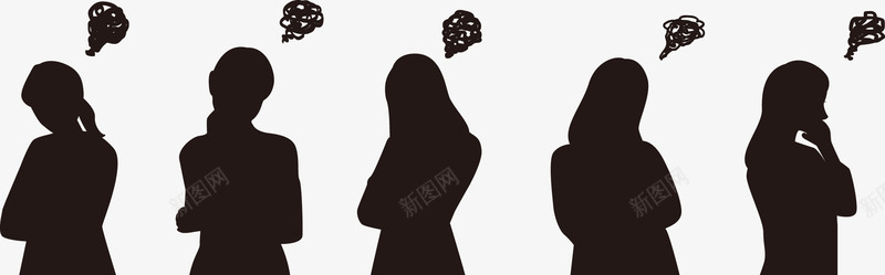 烦恼女人半身剪影png免抠素材_新图网 https://ixintu.com 剪影 半身 商务 女人 女性 烦恼 烦恼中 烦恼的女人 苦恼 苦恼着