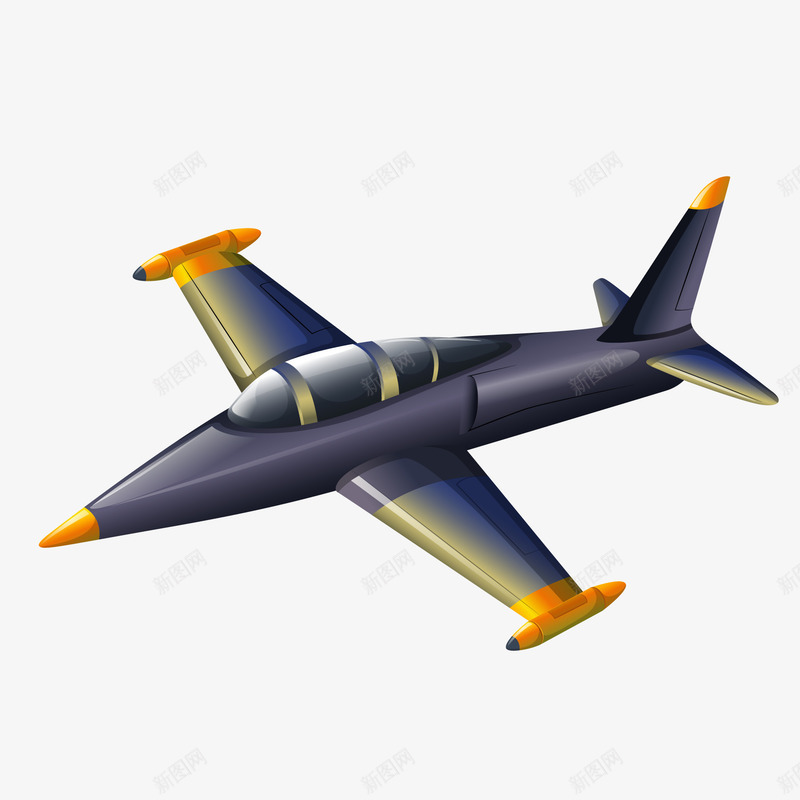卡通飞机矢量图ai免抠素材_新图网 https://ixintu.com 交通工具 卡通 战斗机 飞机 飞行 矢量图