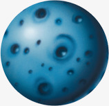 蓝色星球卡通造型效果png免抠素材_新图网 https://ixintu.com 卡通 效果 星球 蓝色 造型