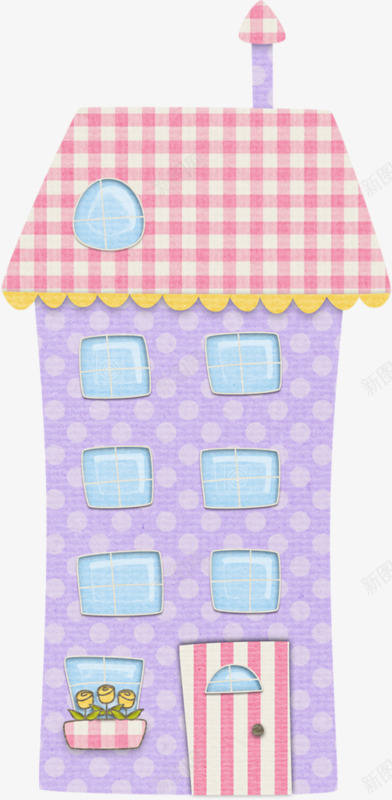 卡通温馨小屋png免抠素材_新图网 https://ixintu.com 小屋 小屋子 房子 粉色