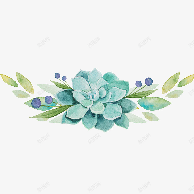蓝色花朵png免抠素材_新图网 https://ixintu.com 树叶 花朵 花瓣 蓝色花朵 零落