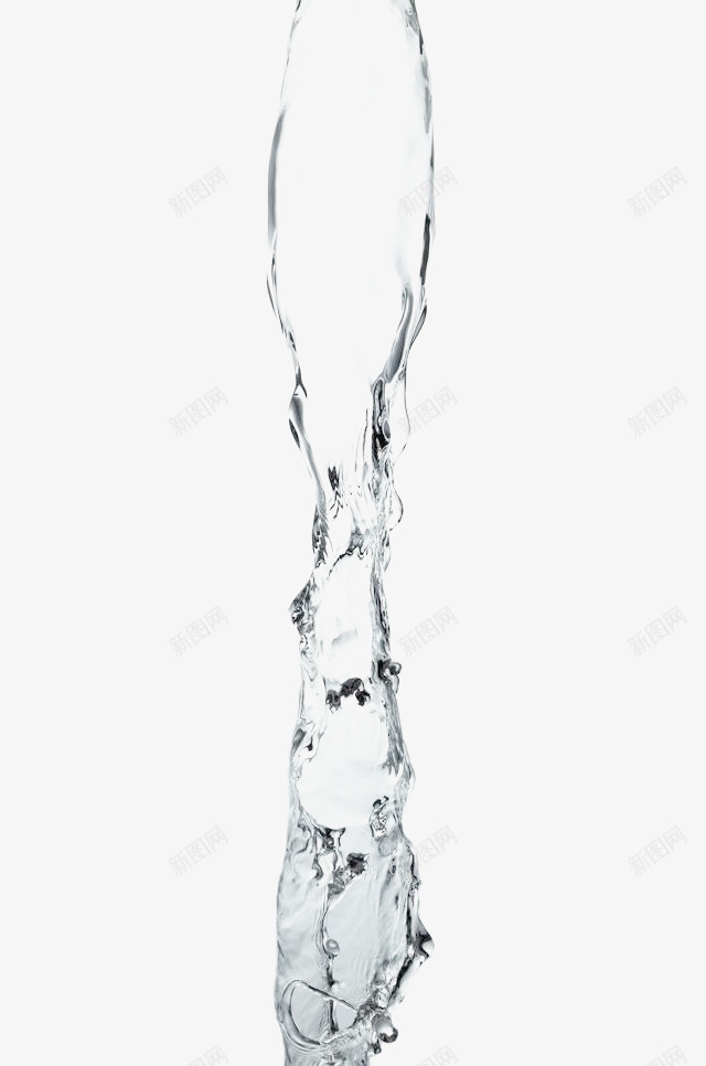 倒出的水流透明水png免抠素材_新图网 https://ixintu.com 倒出水 水流 水滴 透明水