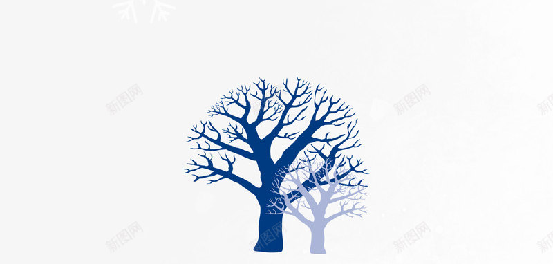 冬至雪花素雅背景png免抠素材_新图网 https://ixintu.com 冬至 手绘小树 素雅 雪花
