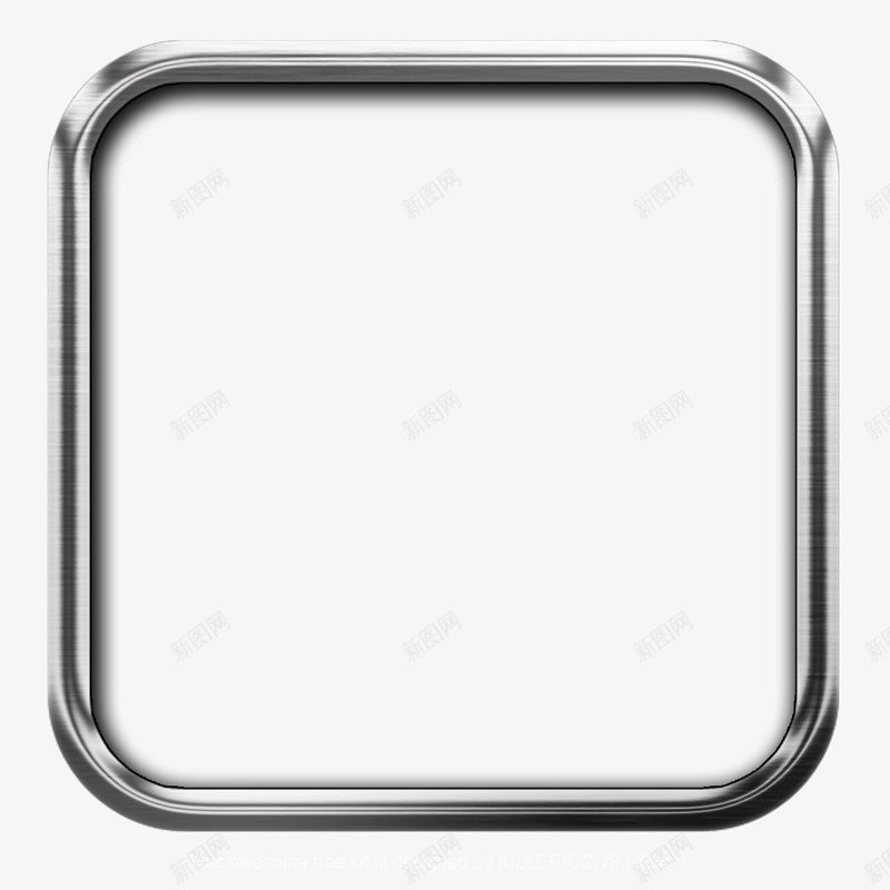 科技金属边框图标psd_新图网 https://ixintu.com ICON 现代科技边框 质感 边框 金属 高科技边框