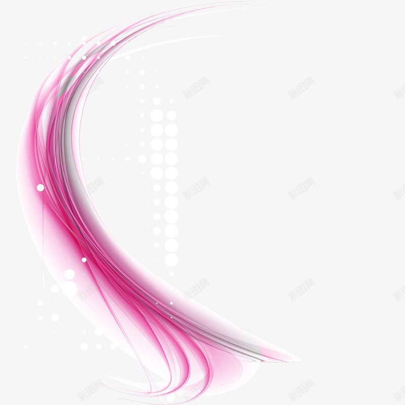动感幻彩曲线png免抠素材_新图网 https://ixintu.com