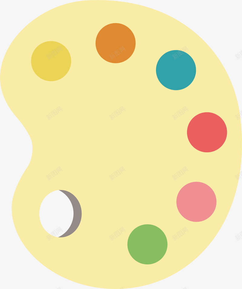 画板文具办公广告png免抠素材_新图网 https://ixintu.com 文具促销 文具公司 文具办公广告 文具店 晨光文具 绘画 颜料