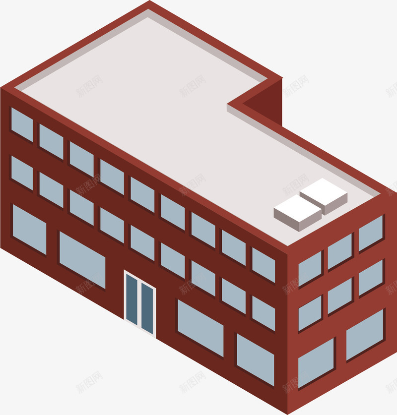 红色古楼png免抠素材_新图网 https://ixintu.com 卡通古楼 古楼 古楼建筑 古楼房 古楼矢量图 复古楼房 红色