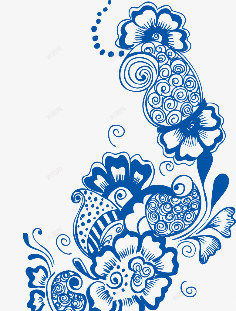 青花瓷花纹png免抠素材_新图网 https://ixintu.com AI 底纹边框 瓷瓶图案 花纹花边 青瓷花纹 青花兰彩 青花山水情 青花瓷 青花瓷花纹