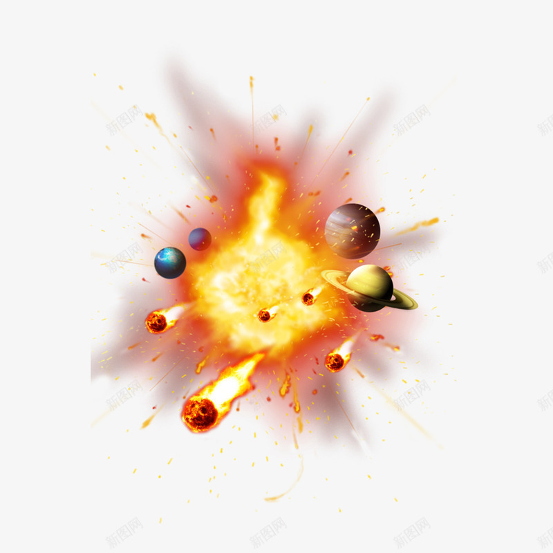 星球发光发亮金色流光png免抠素材_新图网 https://ixintu.com 发亮 发光 星球发光 火亮 金色流光 黄色