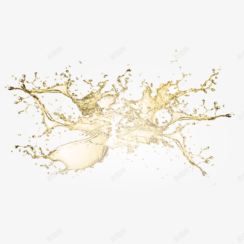 喷溅的啤酒png免抠素材_新图网 https://ixintu.com 促销素材 创意 啤酒广告 啤酒花 喷溅的啤酒 平面设计 晶莹剔透 水浪 水珠 酒水 黄色