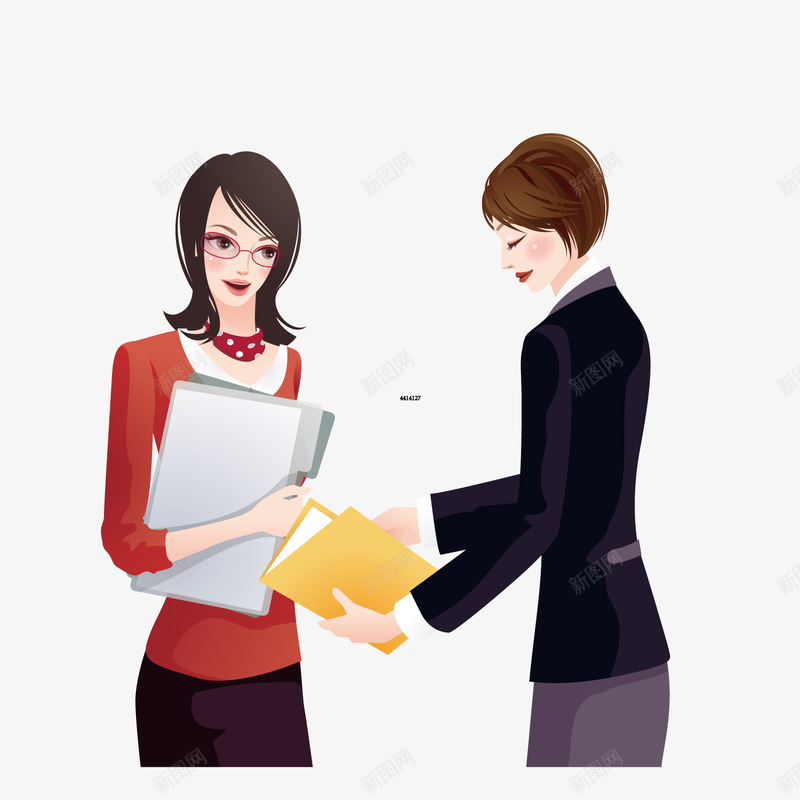 谈话的工作人员png免抠素材_新图网 https://ixintu.com 上班的人 卡通 工作