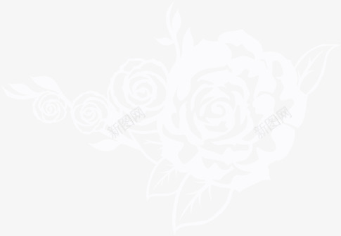 牡丹花白色牡丹花剪影png免抠素材_新图网 https://ixintu.com 剪影 牡丹花 白色