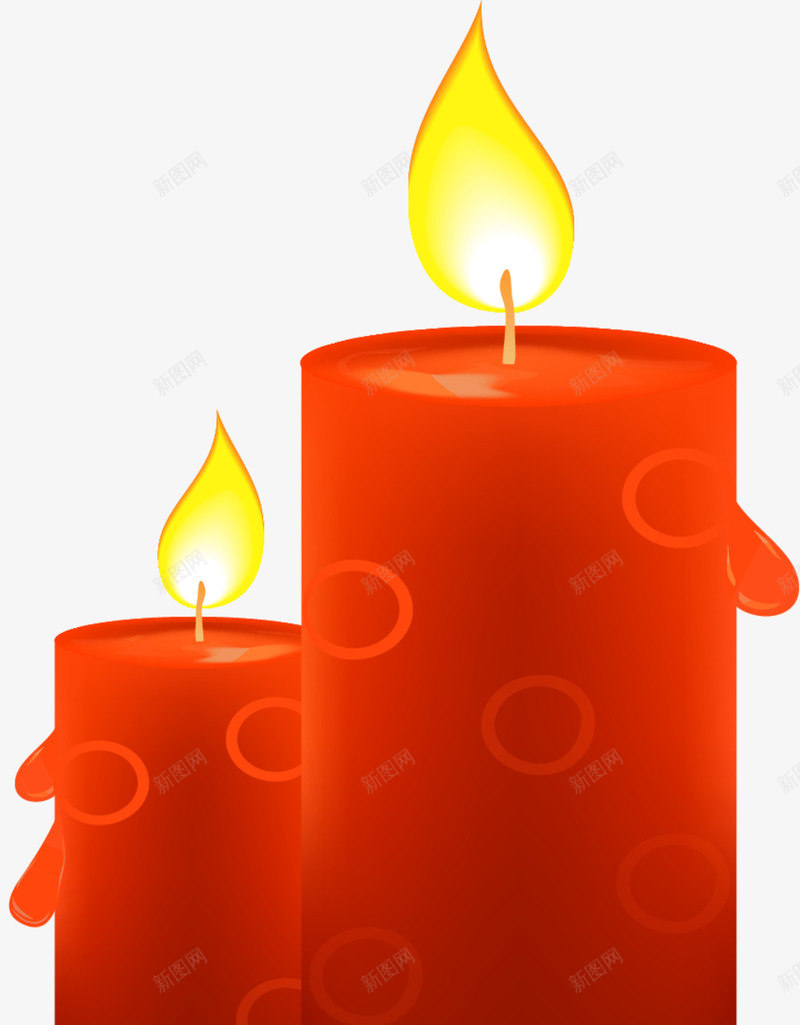 红色圆形生日蜡烛png免抠素材_新图网 https://ixintu.com 喜庆 圆形蜡烛 生日蜡烛 红色蜡烛 蜡烛融化 黄色火焰 黄色烛火