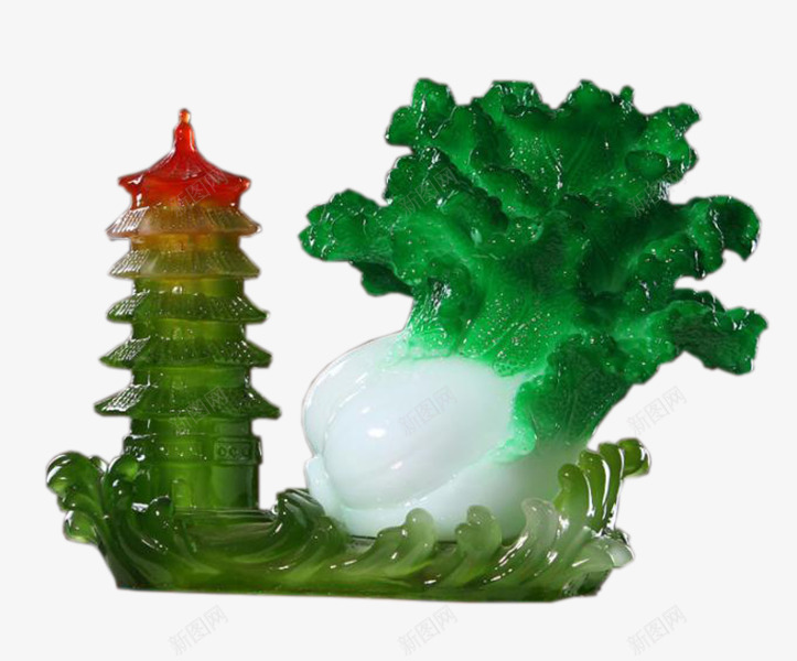 翡翠白菜玉宝塔一帆风顺png免抠素材_新图网 https://ixintu.com 一帆风顺 宝塔 玉 白菜 翡翠