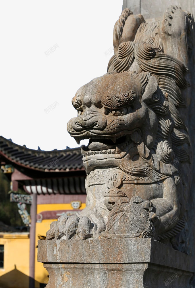 复古简约装饰石狮子图png免抠素材_新图网 https://ixintu.com 复古风雕塑 民间艺术 狮子 现代雕塑 石狮子 石雕 雕刻
