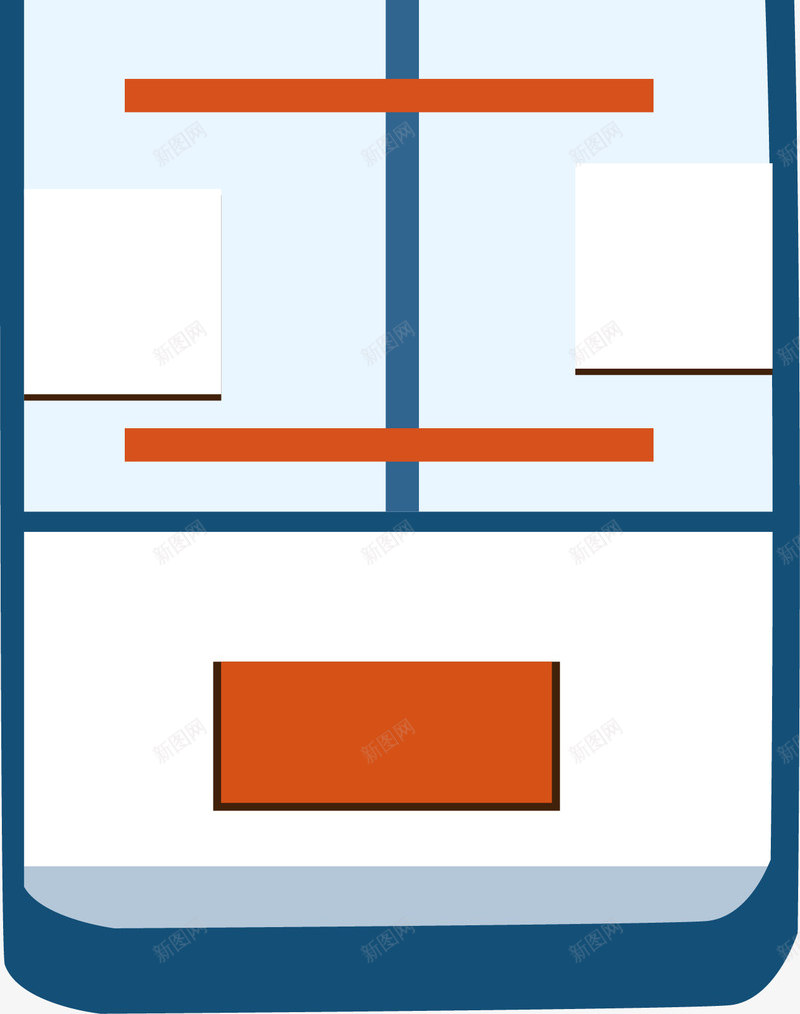蓝色船只png免抠素材_新图网 https://ixintu.com 交通工具 俯视船 卡通船 彩色船 旅游 旅游工具 船 轮船