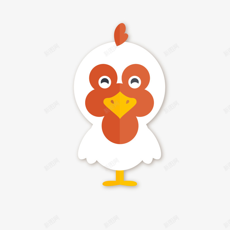 卡通阴影公鸡png免抠素材_新图网 https://ixintu.com 卡通 卡通公鸡 卡通动物 卡通可爱 可爱动物 阴影公鸡