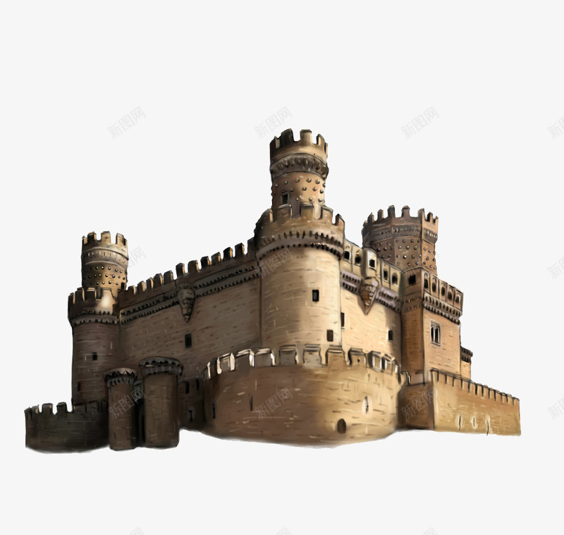 城堡宫殿psd免抠素材_新图网 https://ixintu.com 实景 旅游胜地 欧式建筑