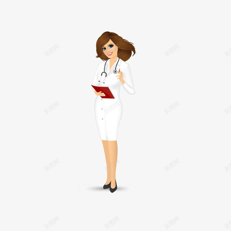 卡通扁平化美女药师矢量图eps免抠素材_新图网 https://ixintu.com 医生 卡通美女药师 扁平化药师 执业药师 矢量美女药师 美女药师 药师png 矢量图