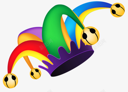 愚人节小丑帽子png免抠素材_新图网 https://ixintu.com joker 卡通 小丑 小丑帽子 愚人节